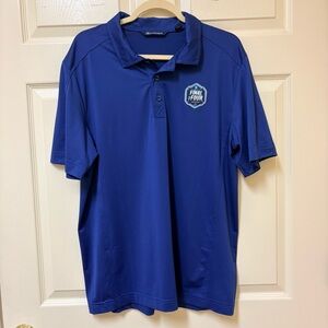 Cutter & Buck Blue Men's Polo Final Four NCAA Houston 2023 Large